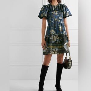Sea New York Pascale floral cottagecore mini dress